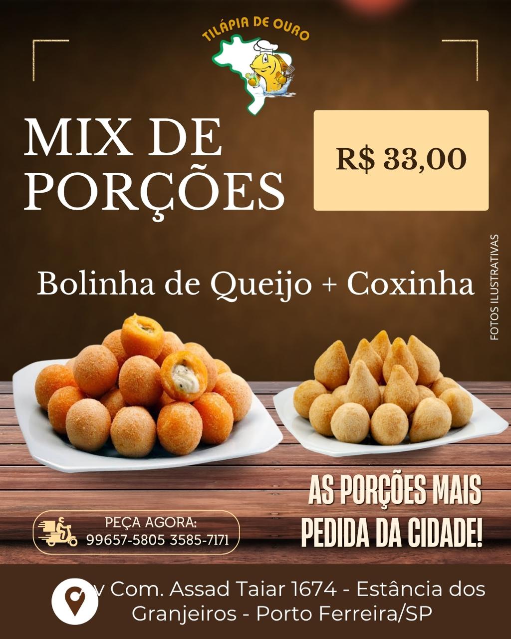 Bolinha de Queijo + Coxinha