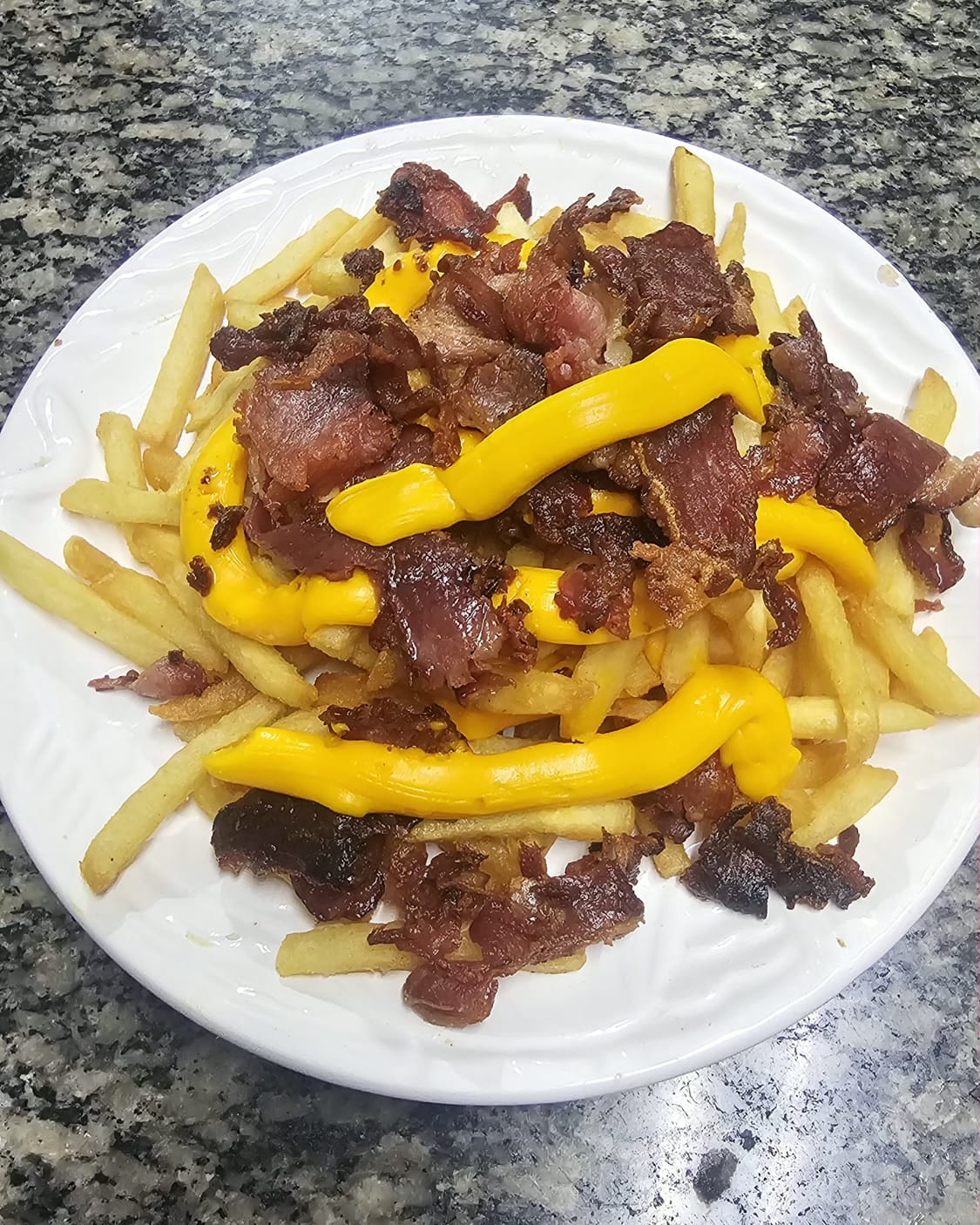Fritas c/ Cheddar e Bacon